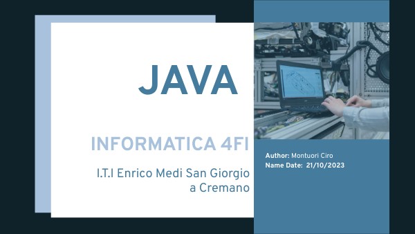 informatica JAVA