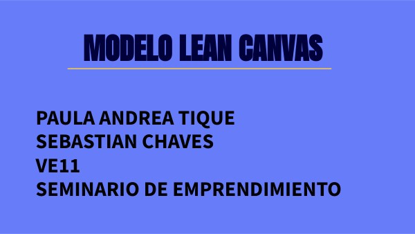 infografia modelo lean canvas