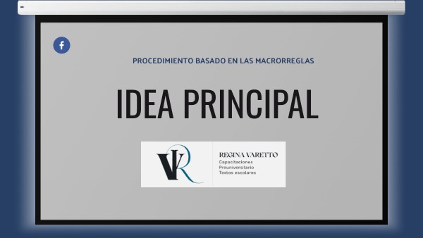 PROCEDIMIENTO PARA IDEA PRINCIPAL | Genially