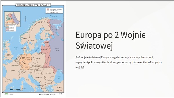 prezentacja europa po 2 wojna co nie