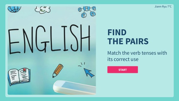 Match the correct verb tenses - Jiann | Genially