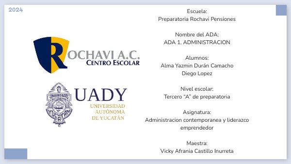 ADA 1. LA ADMINISTRACIÓN | Genially