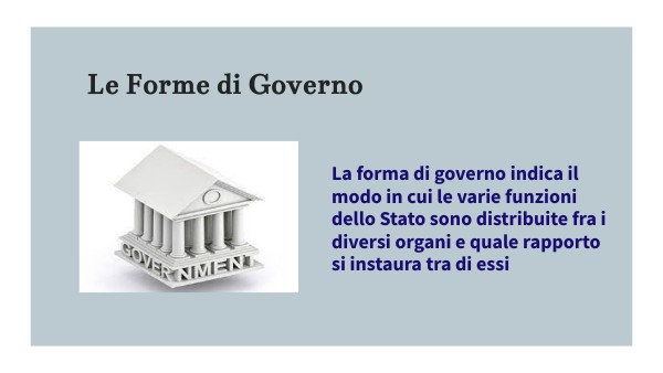 forme di governo