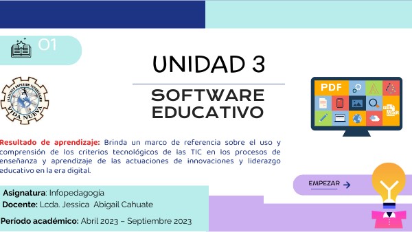 Unidad 3: Software educativo | Genially