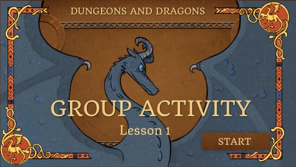 D&D Lesson 1 Group Activity | Genially