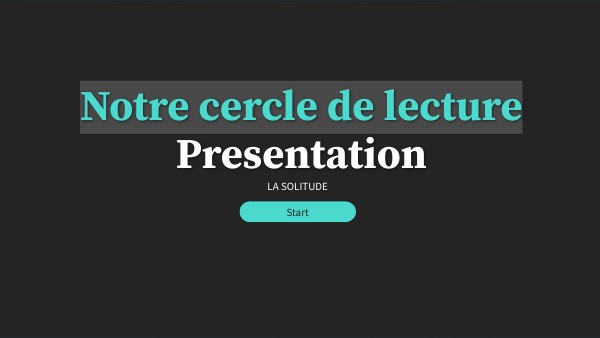 CERCLE DE LECTURE