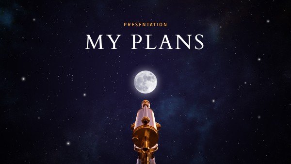 Apresentação my plans | Genially