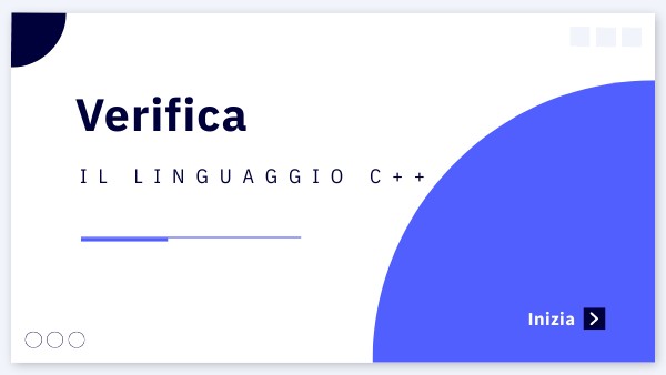 Test linguaggio C++