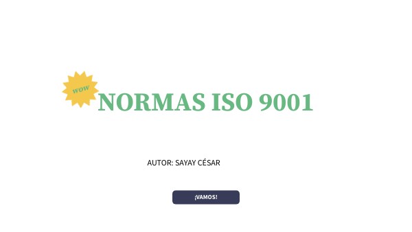 normas ISO 9001 | Genially