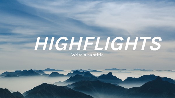 HIGH FLIGHTS PRESENTATION | Genially