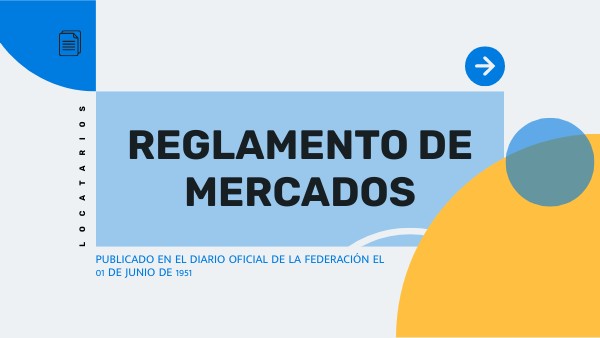 REGLAMENTO DE MERCADOS