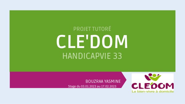 Projet tutoré | Genially