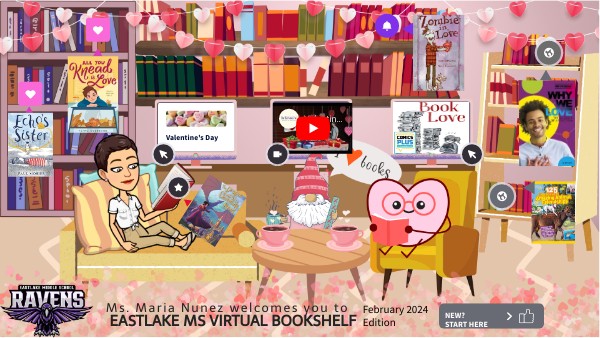 Virtual Bookshelf February | Genially