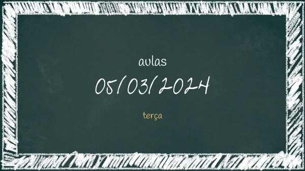 aulas 05/03