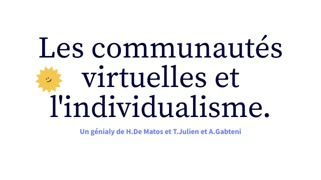 Les communautés virtuelles