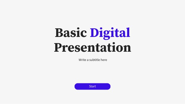 DIGITAL BASIC PRESENTATION | Genially