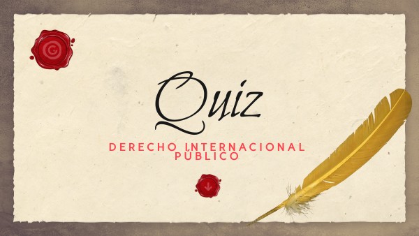 QUIZ Historia Derecho Internacional Público. Luis Enrique Portillo.