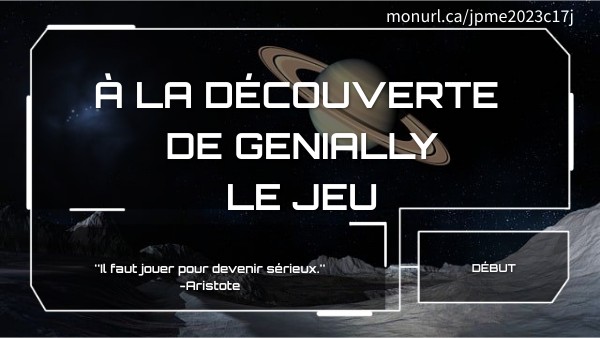 JPME - Le Jeu - À la découverte de Genially