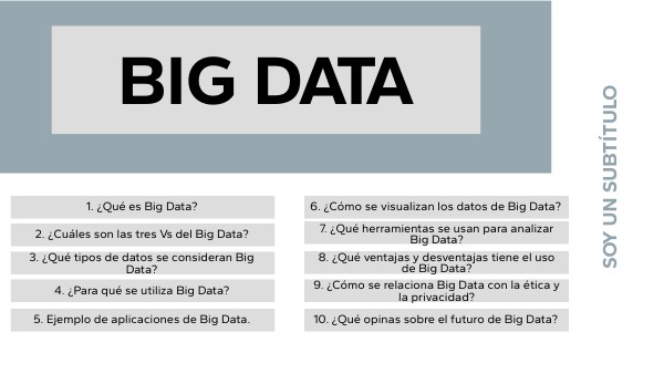 Big Data | Genially
