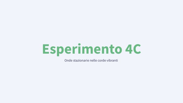 esperimento 4C | Genially