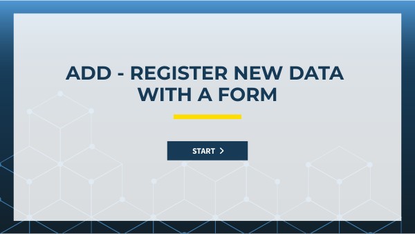 ADD - Register new data with a form