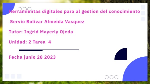 Presentacion- Tarea 4 | Genially