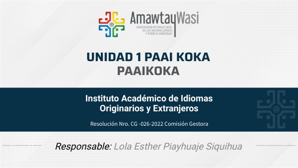 Lola Piyahuaje "Unidad 1" AO | Genially