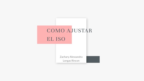 LA SENSIBILIDAD ISO | Genially