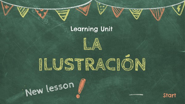 ANIMATED CHALKBOARD LEARNING UNIT