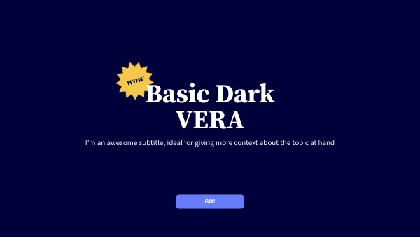 BASIC DARK PRESENTATION