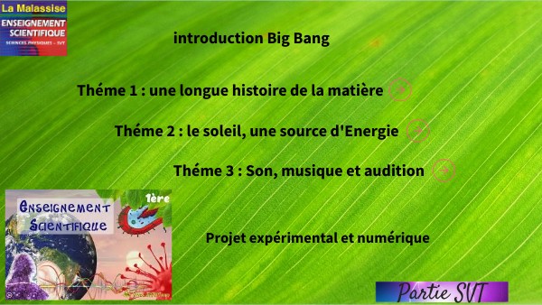 Enseignement scientifique SVT Première Mala