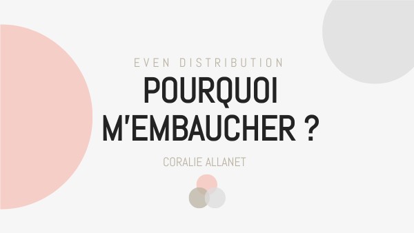 PRESENTATION EVEN DISTRIBUTION