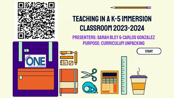 Immersion Classroom Induction Presentation 2023 | Genially