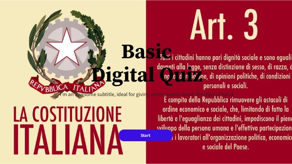 Basic digital quiz | Genially