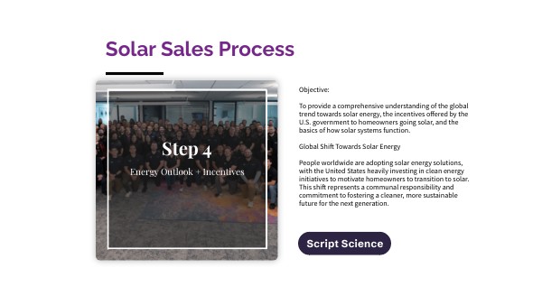 Solar Sales Step 4