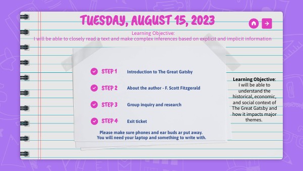 Week 2 - 8/15 Slides | Genially
