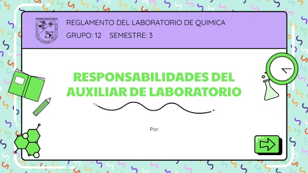reglamento del laboratorio de química