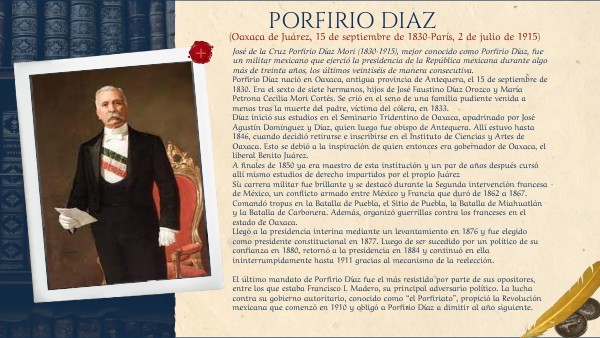 Biografía Porfirio Diaz