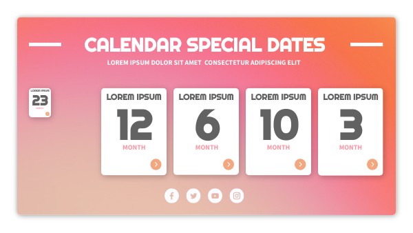 SPECIAL DATES INFO HORIZONTAL | Genially