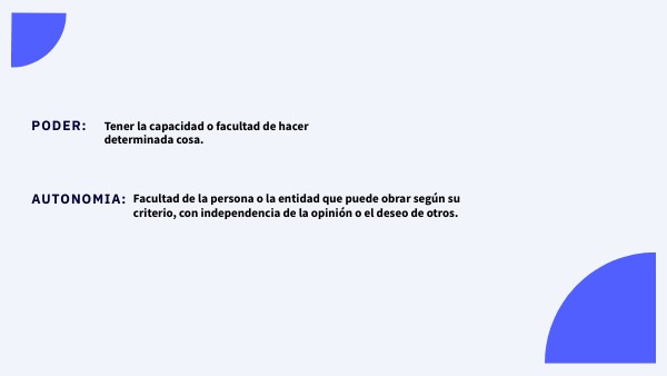 PODER Y AUTONOMIA