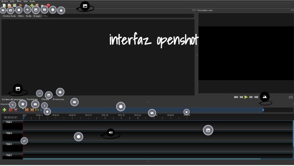 entorno de trabajo open shot | Genially