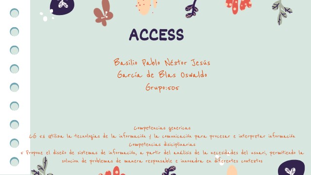 Presentación Access | Genially