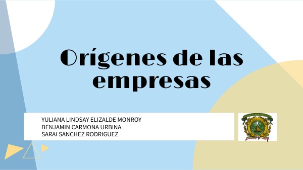 origen y evolución de las empresas | Genially