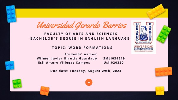 Word Formation | Genially