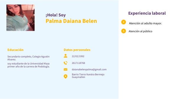 CV BÁSICO Belen Palma | Genially