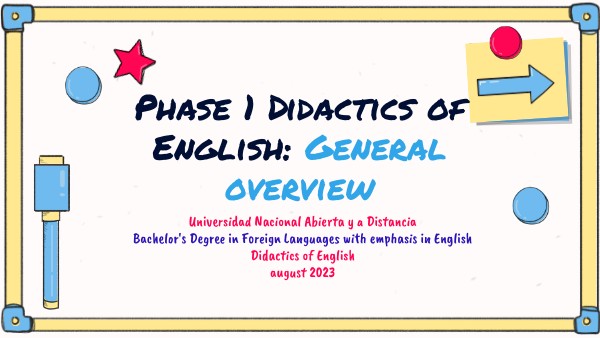 Phase 1 Didactics of English | Genially