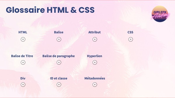 Glossaire HTML & CSS | Genially