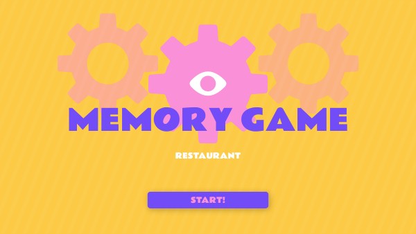 MEMORY GAME - RESTAURANT aula 1 | Genially