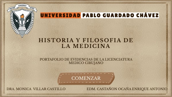HISTORIA Y FILOSOFIA DE LA MEDICINA
