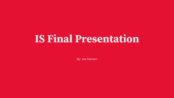 IS Final | Genially